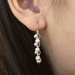 Cascade Earrings in silver