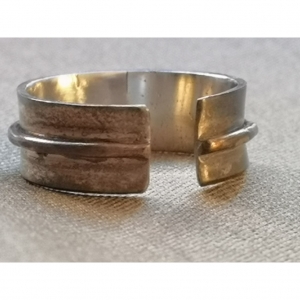 Gladiator Ring with silver and copper