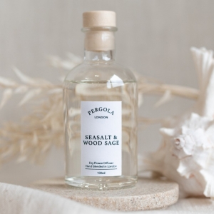 Seasalt and Wood Sage - Scented Diffuser for Christmas - Natural Diffuser - Vegan Diffuser - Dried Flowers