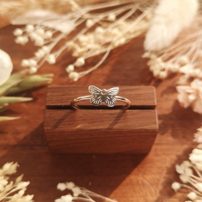 Butterfly ring in Sterling Silver