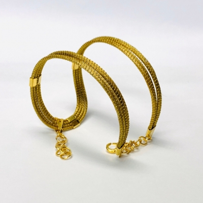 Modern Double Cuff Bracelet