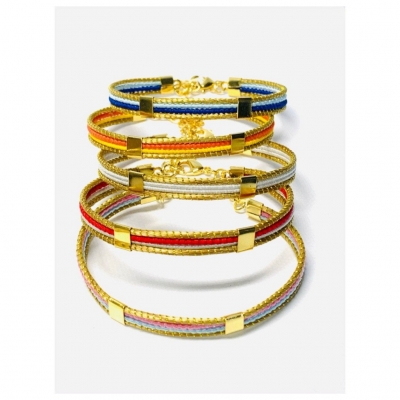 Colourful Golden Grass Bracelet