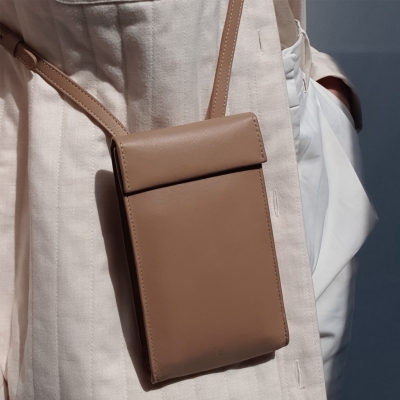 Desert Sand Leather Phone Bag