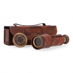 Telescope Spyglass Leather Case DOLLOND-L