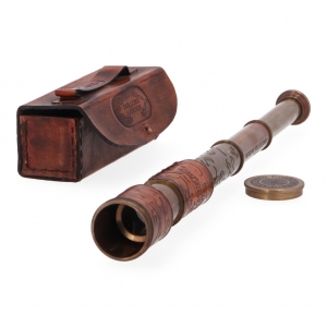 Telescope Spyglass Leather Case DOLLOND-L