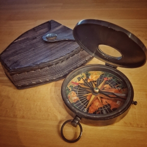 Adventure Compass with Leather Case