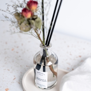 Seasalt and Wood Sage - Scented Diffuser for Christmas - Natural Diffuser - Vegan Diffuser - Dried Flowers