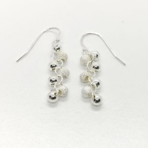 Cascade Earrings in silver