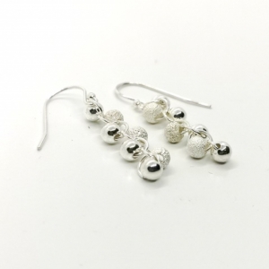 Cascade Earrings in silver