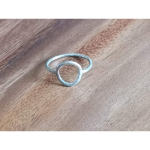 Halo Ring in Sterling Silver