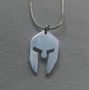 Warrior pendant in sterling silver