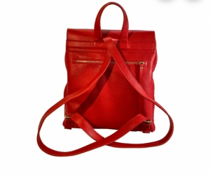 leather backpack red hand made in london,red bagpack ,handmade bag pack made in london,women bagpack red