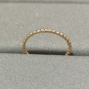 Beaded ring in 14ct gold-filled, Basic Collection