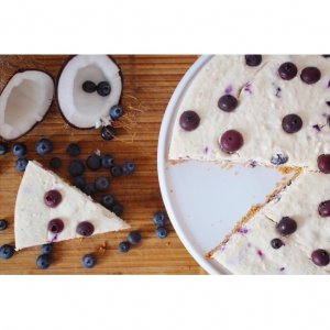Blueberry & Coconut Cheesecake