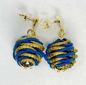 Small Twisted Sphere Earrings