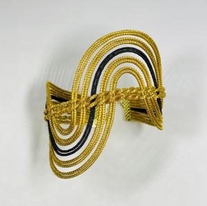 Black & Gold Wave Bracelet